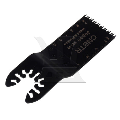 BQLZR 2pcs HCS Oscillating Tool Japanese Teeth 3.2x4cm Black for Manual Diy Repair