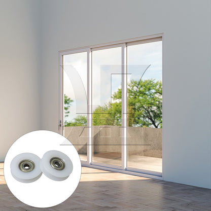 BQLZR White Nylon Bearing Pulley 6x35.5x9mm for Door Windows Repair Part