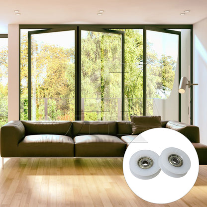 BQLZR White Nylon Bearing Pulley 6x35.5x9mm for Door Windows Repair Part