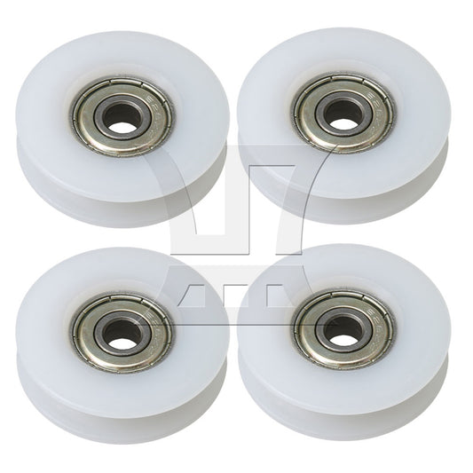 BQLZR White Nylon Bearing Pulley 6x35.5x9mm for Door Windows Repair Part