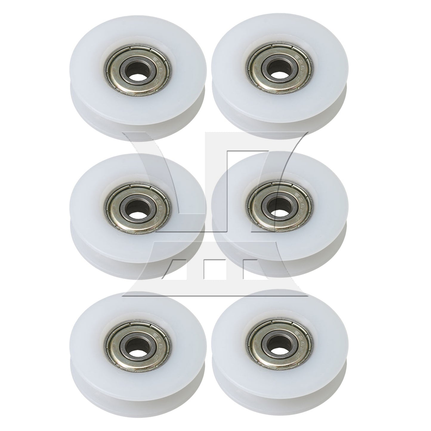 BQLZR White Nylon Bearing Pulley 6x35.5x9mm for Door Windows Repair Part