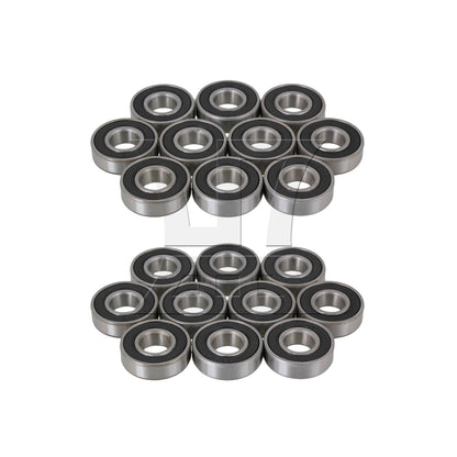 BQLZR  Sealed Ball Steel 6001-2RS Deep Groove Roller Ball Bearings 12x28x8mm