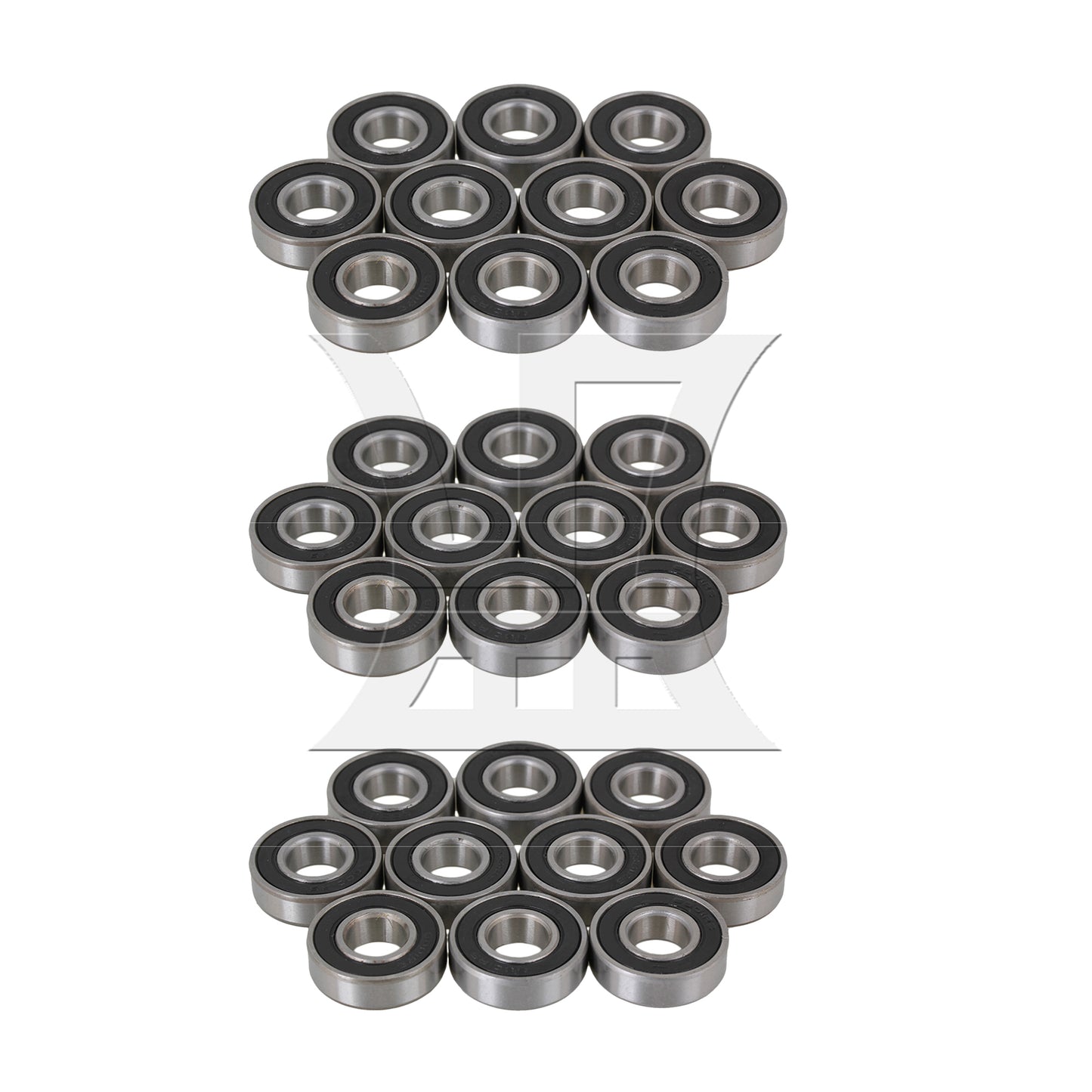 BQLZR  Sealed Ball Steel 6001-2RS Deep Groove Roller Ball Bearings 12x28x8mm