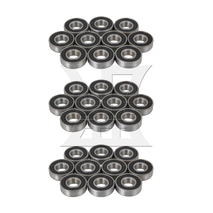 BQLZR  Sealed Ball Steel 6001-2RS Deep Groove Roller Ball Bearings 12x28x8mm
