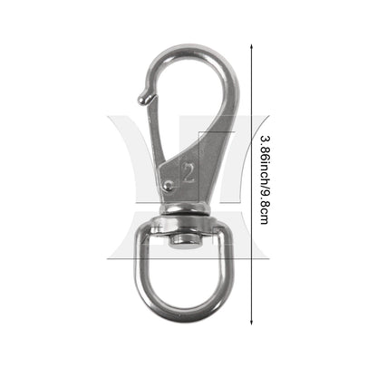 BQLZR 3PCS 304 stainless steel universal spring buckle rigging 2#