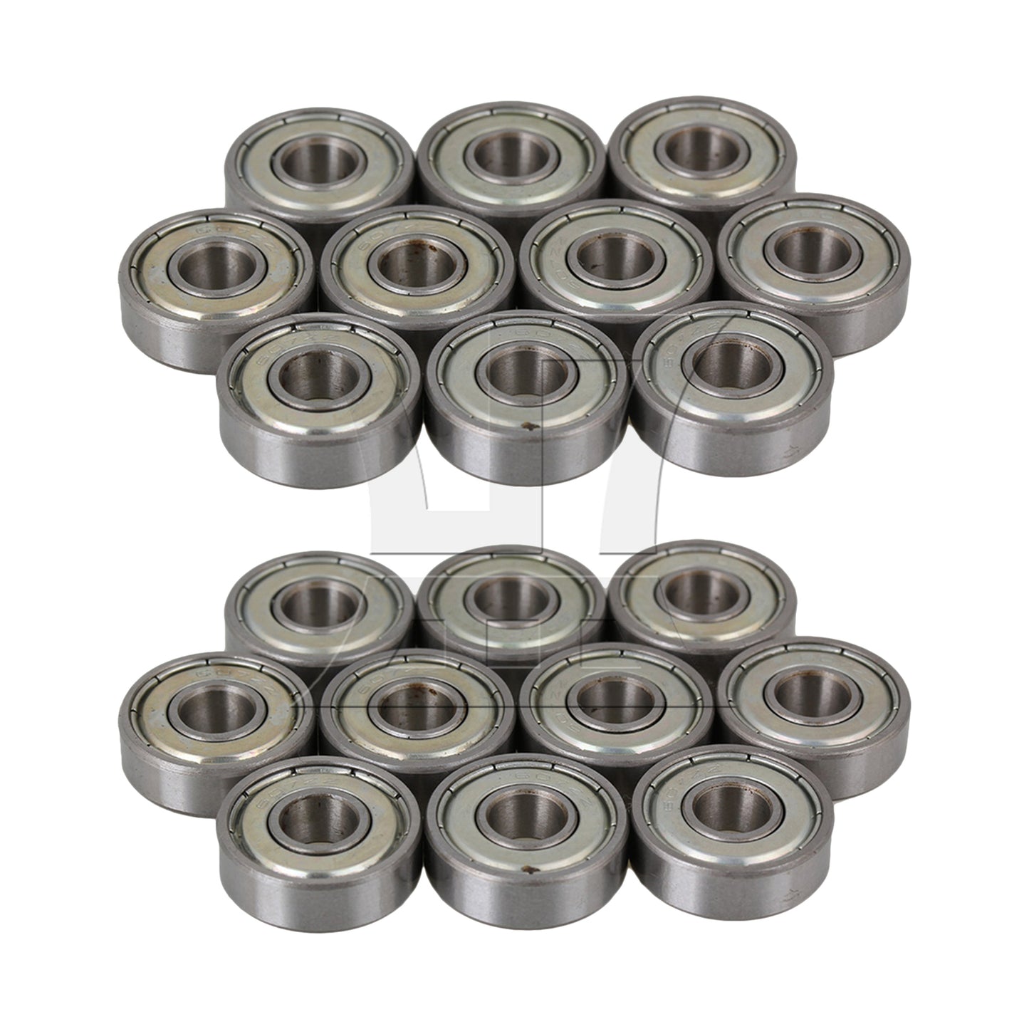 BQLZR Silver Steel Sealed 607ZZ Deep Groove Roller Ball Bearings 7 x 19 x 6mm
