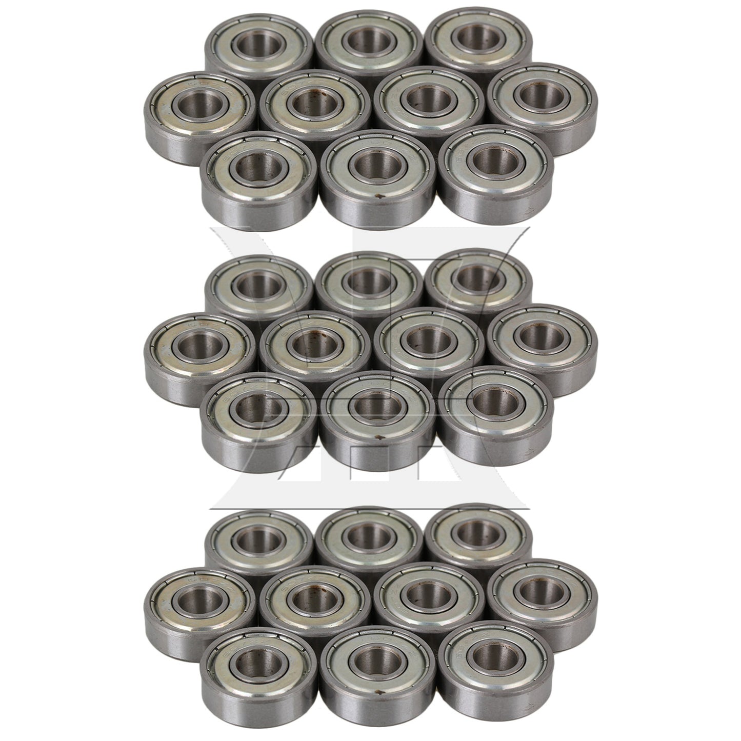 BQLZR Silver Steel Sealed 607ZZ Deep Groove Roller Ball Bearings 7 x 19 x 6mm