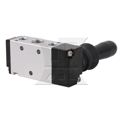 BQLZR 2 Pieces Aluminum 5 Port 2 Position 1/4" Hand Lever Operated Pneumatic Valve