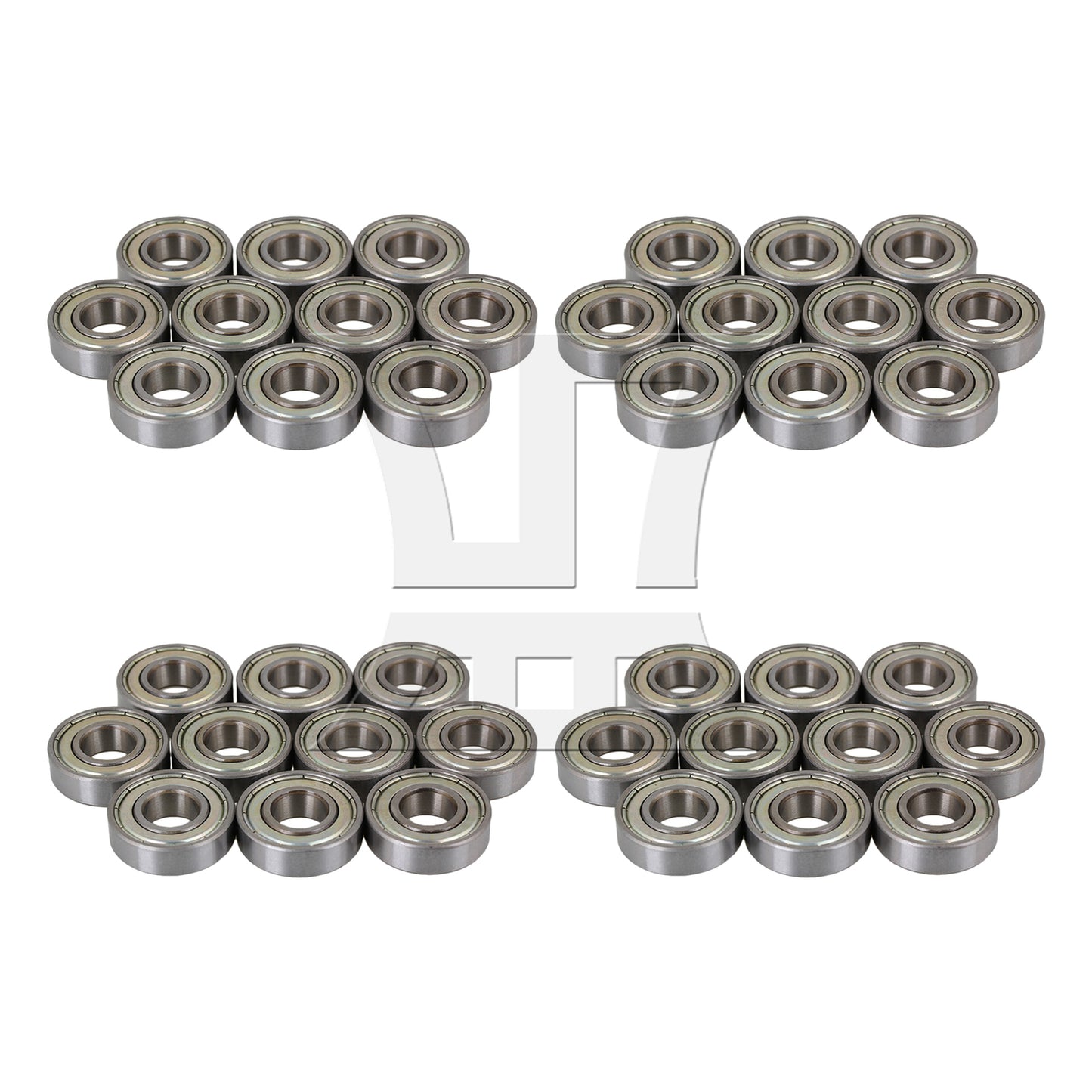 BQLZR Silver Steel Sealed 6001ZZ Deep Groove Roller Ball Bearings 12x28x8mm