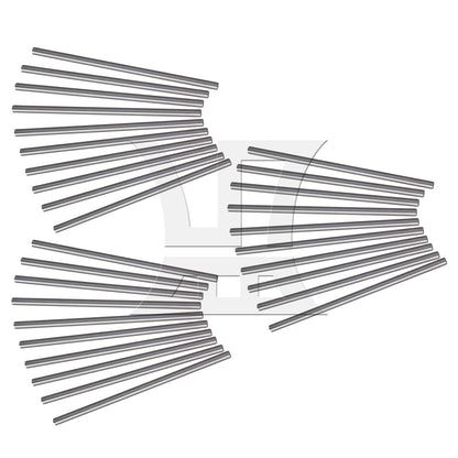 BQLZR 10 Pieces Silver 4mm Dia 100mm Length High Speed Steel HSS Lathe Bar Round Rod