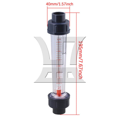 BQLZR  LZS-15 Plstic Water Flow Meter 6-60L/H for Flow Monitoring of Small Cooling Systems