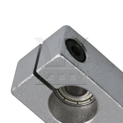BQLZR  SK13 Linear Motion Rail Support Bracket with 6mm ID Bearing Silver