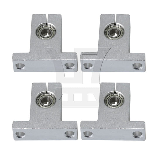 BQLZR  SK13 Linear Motion Rail Support Bracket with 6mm ID Bearing Silver