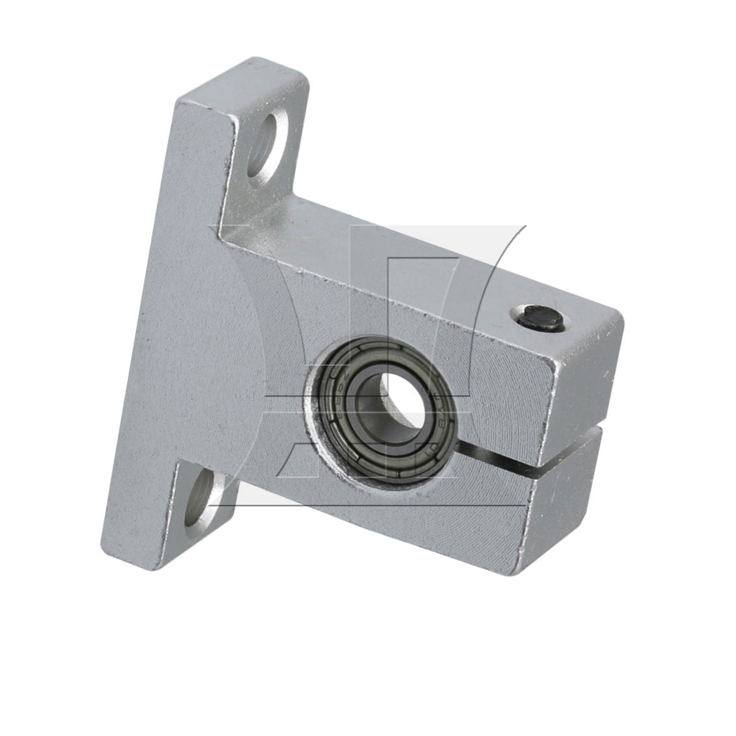 BQLZR  SK13 Linear Motion Rail Support Bracket with 6mm ID Bearing Silver