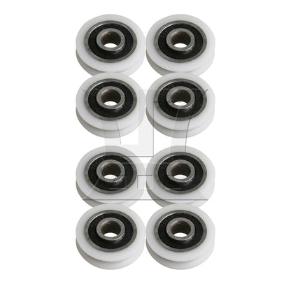 BQLZR 21x5x6mm Pulley WBearing Round U-Type Groove Replaceable for Door Window