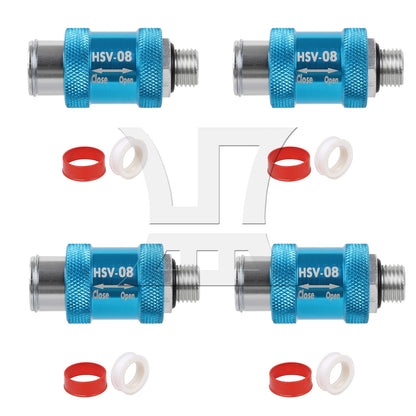 BQLZR Aluminum 1/4"Interface Pneumatic Flow Control Manual Hand Slide Valve