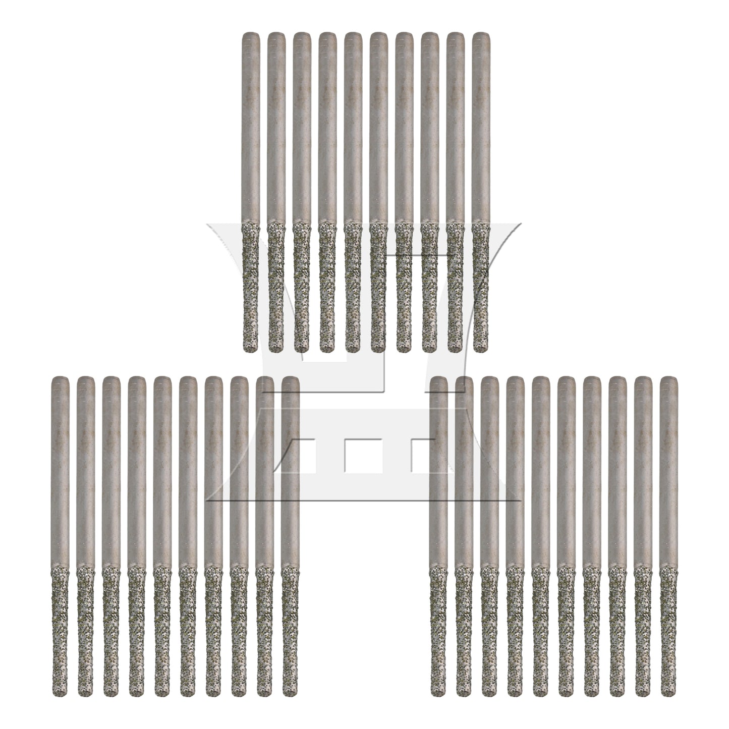 BQLZR 20Pieces 1.8mm Diamond Drill Bit 3/32" Shank for Porcelain Tile Ceramic Glass
