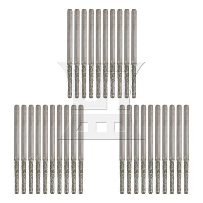 BQLZR 20Pieces 1.8mm Diamond Drill Bit 3/32" Shank for Porcelain Tile Ceramic Glass