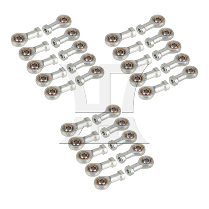 BQLZR 10pcs High Precision 5mm Female Metric Threaded Rod End Joint Bearing