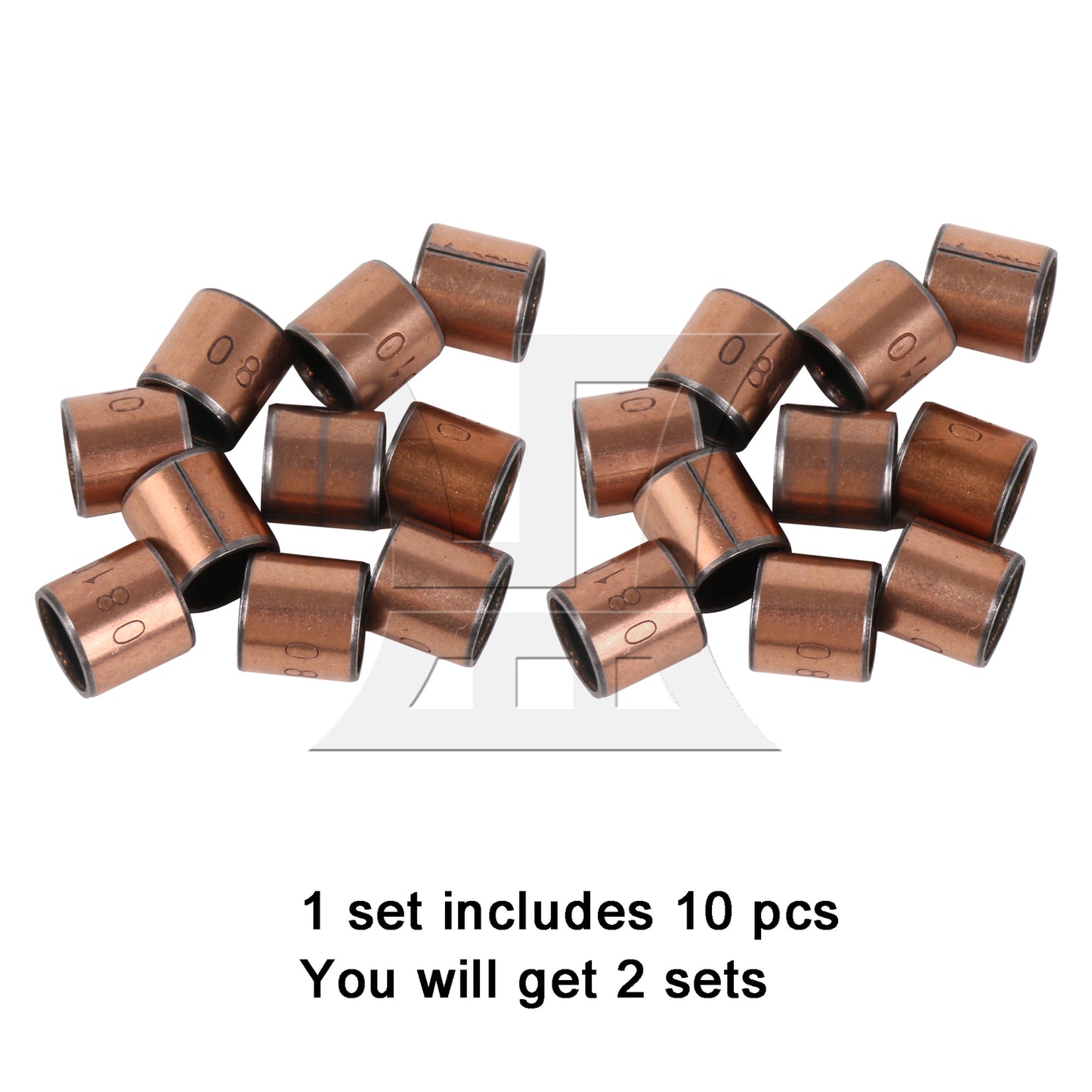 BQLZR Plain Bearing Wrapped Oilless Bushing Self Lubricating Bearing SF-1 0.8x1x1cm for Gear Pumps