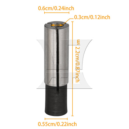 BQLZR Collet Adapter CNC Routers 1/4" to 1/8" Tungsten Steel Engraving Bit