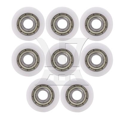 BQLZR  1.5mm Deep 695ZZ U-type Groove Pulley Rail Ball Bearing Wheel 18x5x6mm