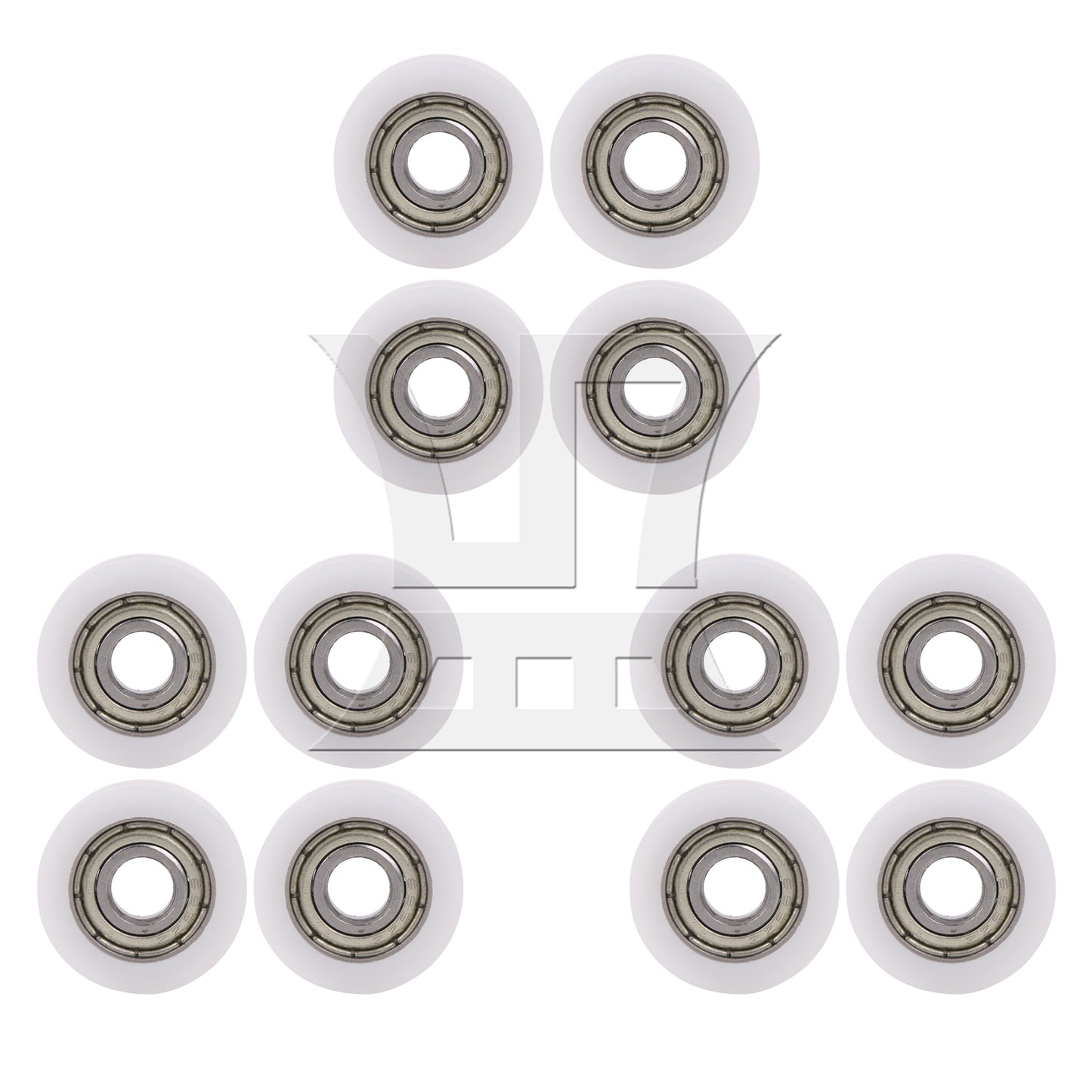 BQLZR  1.5mm Deep 695ZZ U-type Groove Pulley Rail Ball Bearing Wheel 18x5x6mm