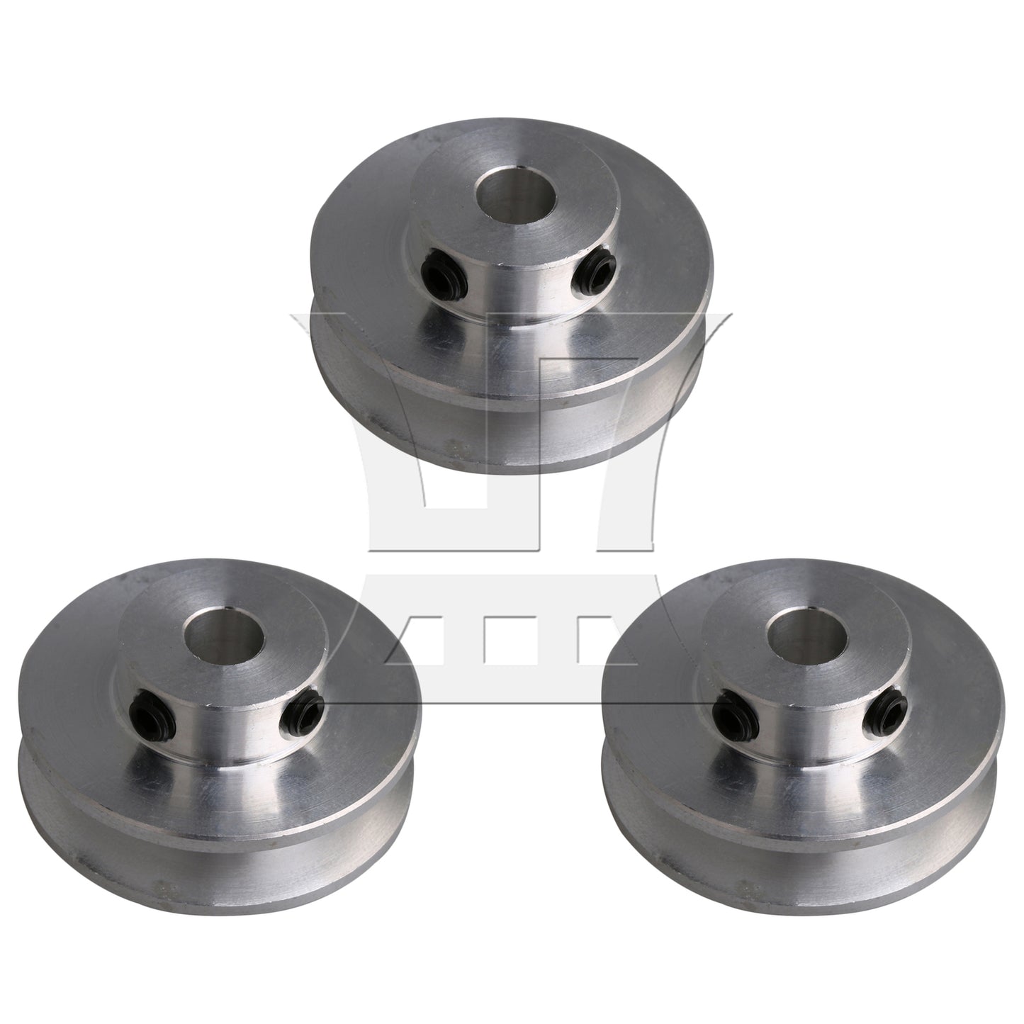BQLZR Single Groove Pulley 31mm Dia 6mm for Gym Equipment Belt w/ 3.28 ft Belt Set