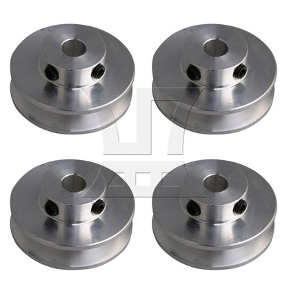 BQLZR Single Groove Pulley 31mm Dia 6mm for Gym Equipment Belt w/ 3.28 ft Belt Set