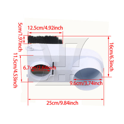 BQLZR 2PCS push-pull carving machine spindle dust cover 65mm