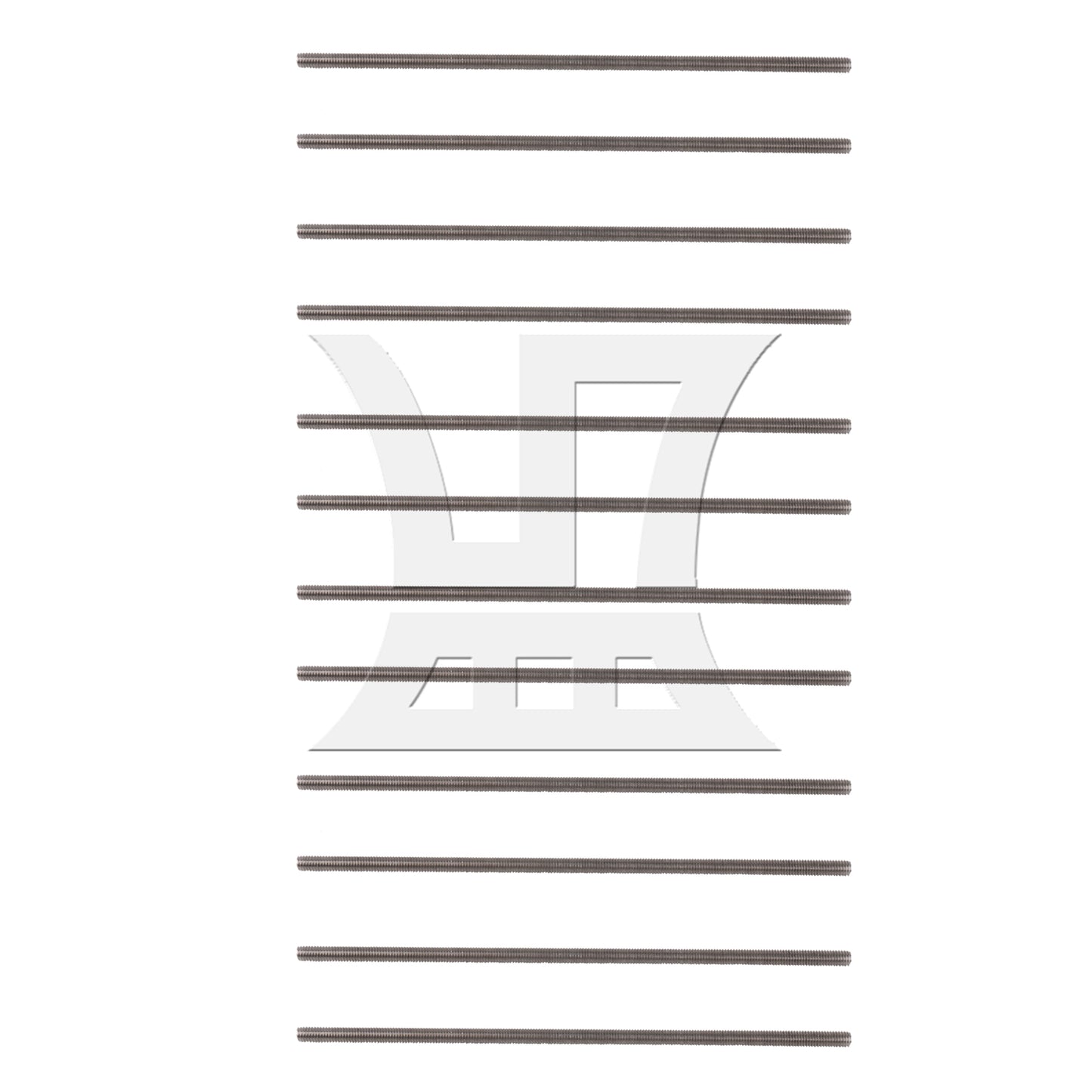 BQLZR Stainless Steel Fully Threaded Rods Bars M8x250mm for Machine Tools