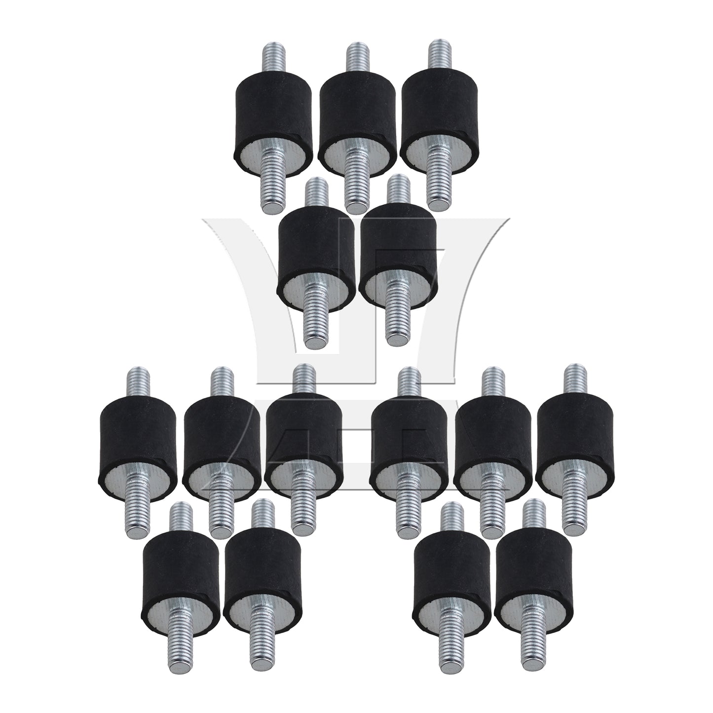BQLZR 5PCS 5mm Double Ends Screw Against-Vibration Mount Silentblock For Engine