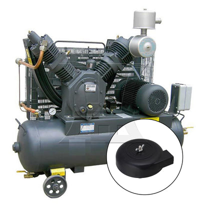 BQLZR 2 Pieces Black Air Intake Filter Silencer Compressor Blower Pump 16mm Diameter