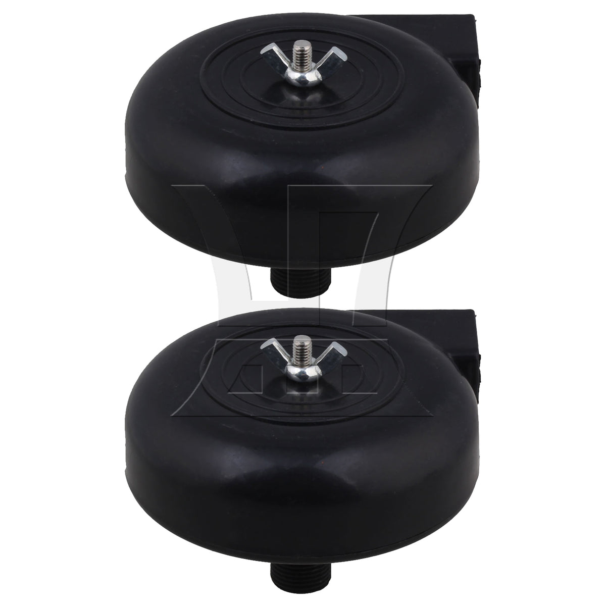 BQLZR 2 Pieces Black Air Intake Filter Silencer Compressor Blower Pump 16mm Diameter
