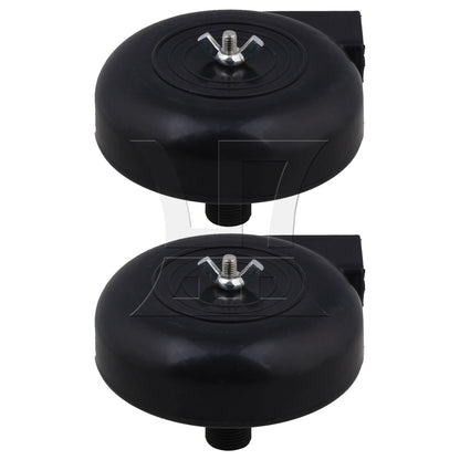 BQLZR 2 Pieces Black Air Intake Filter Silencer Compressor Blower Pump 16mm Diameter