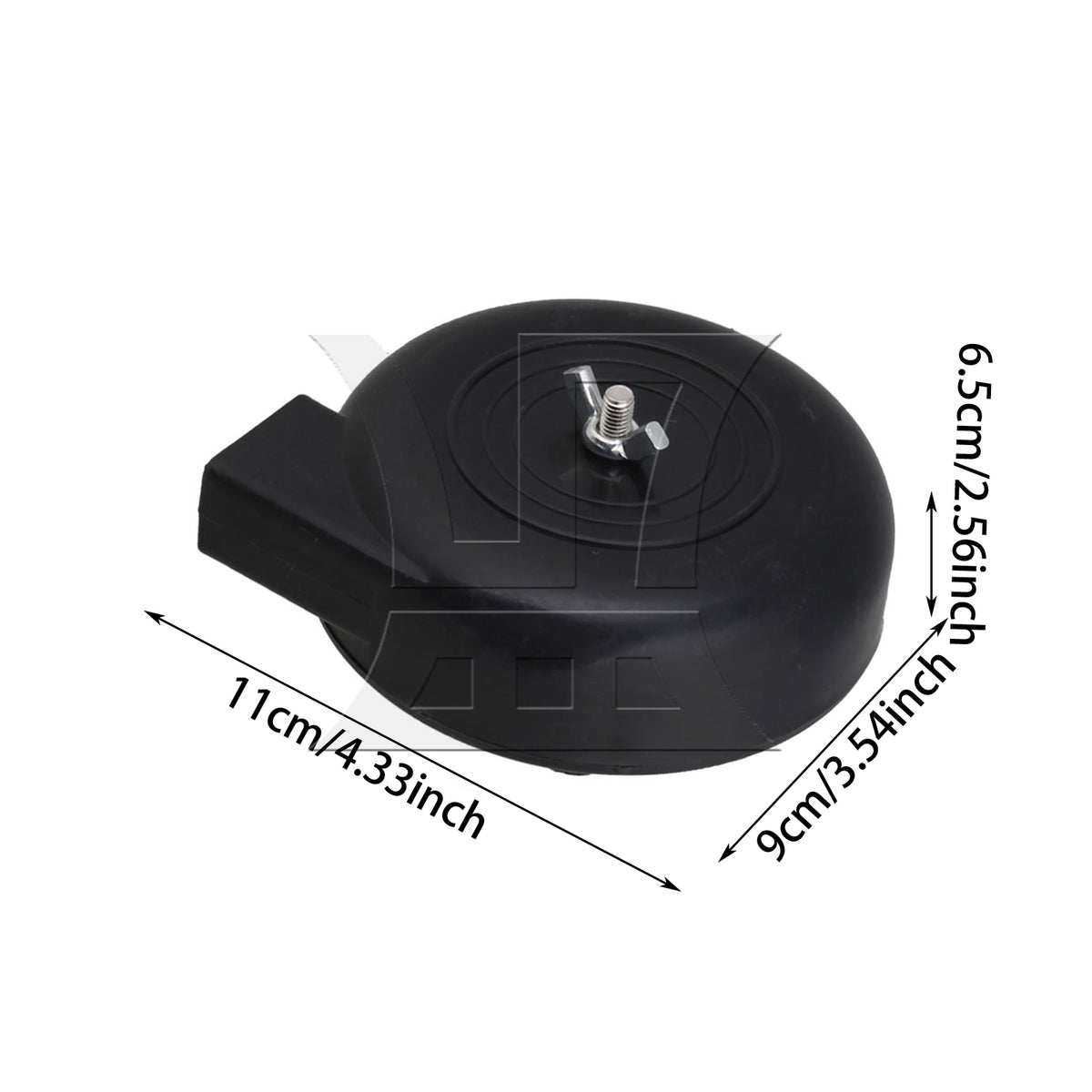 BQLZR 2 Pieces Black Air Intake Filter Silencer Compressor Blower Pump 16mm Diameter