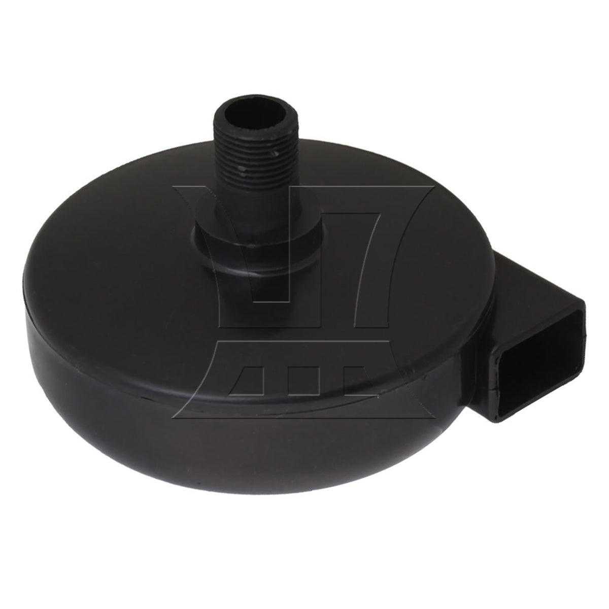 BQLZR 2 Pieces Black Air Intake Filter Silencer Compressor Blower Pump 16mm Diameter