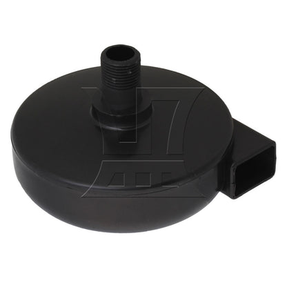 BQLZR 2 Pieces Black Air Intake Filter Silencer Compressor Blower Pump 16mm Diameter