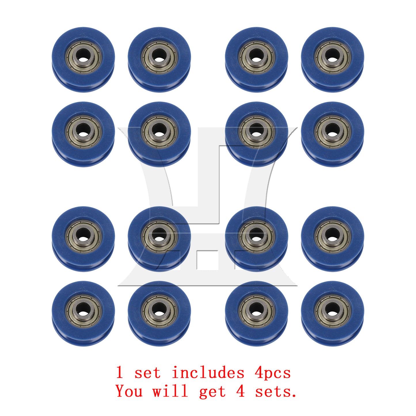 BQLZR 3mm Deep 625ZZ Guide Pulley Bearing Wheel 25.5x5x8.8mm