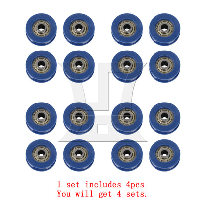 BQLZR 3mm Deep 625ZZ Guide Pulley Bearing Wheel 25.5x5x8.8mm