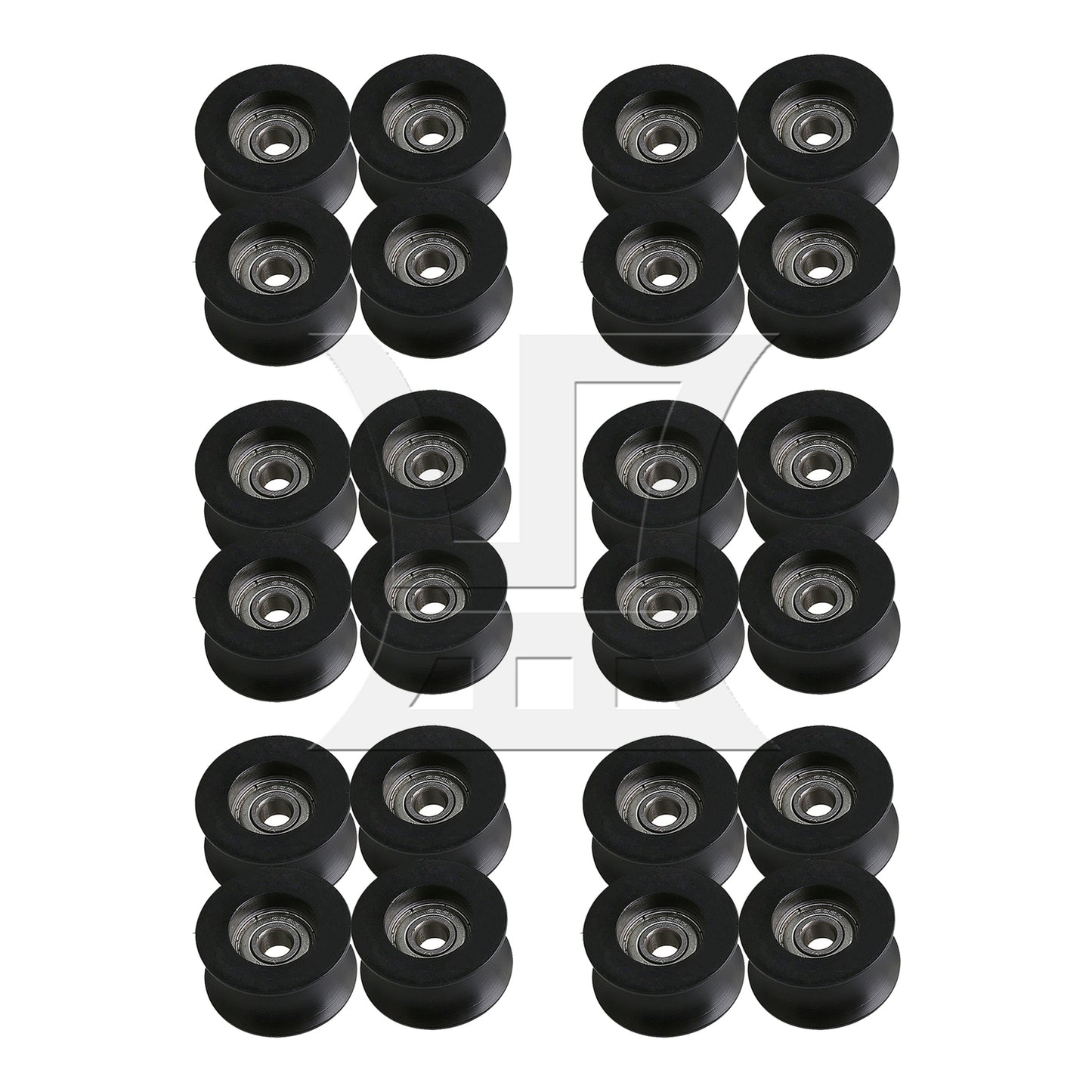BQLZR Black U Type Groove Bearing Pulley Wheel Pulley 5x25x13mm for Window