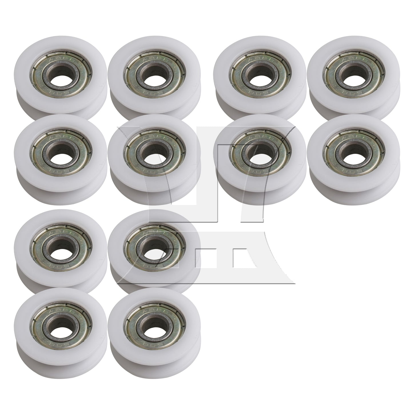 BQLZR  Bearing Pulley Guide Track Roller 0.31x1.18x0.39inch for Garage Door