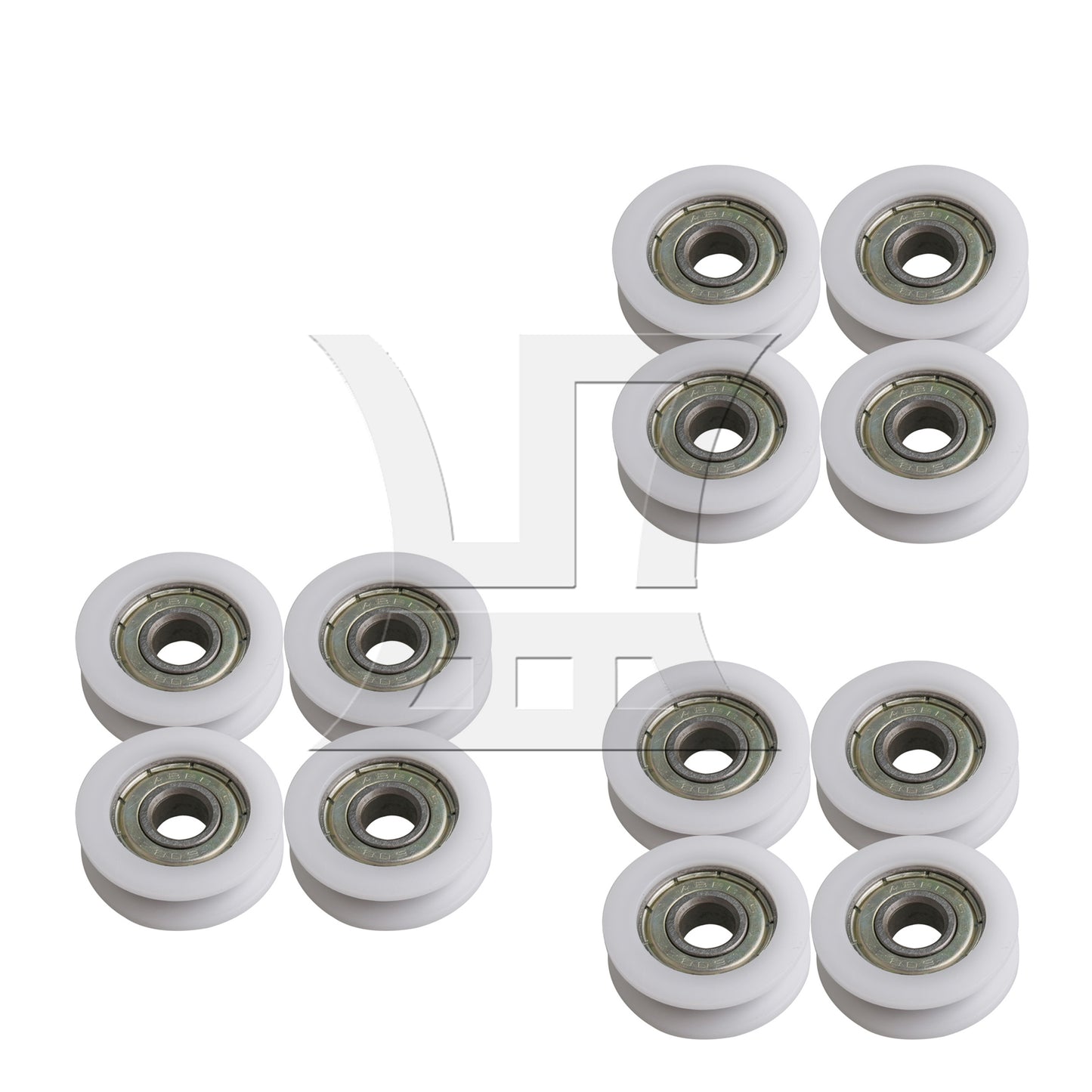 BQLZR  Bearing Pulley Guide Track Roller 0.31x1.18x0.39inch for Garage Door