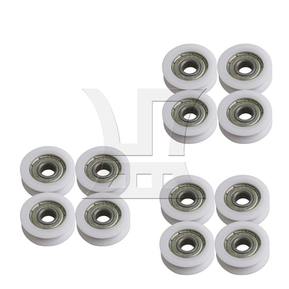 BQLZR  Bearing Pulley Guide Track Roller 0.31x1.18x0.39inch for Garage Door