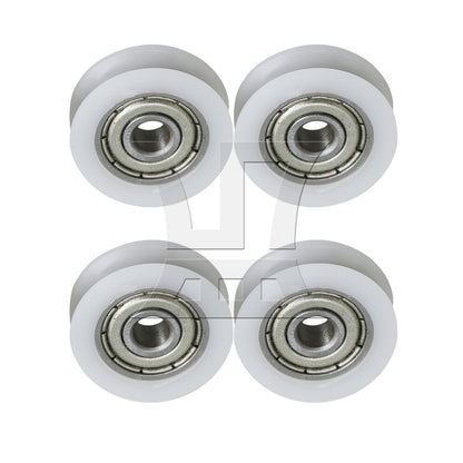 BQLZR U-shape Groove Pulley Wheels Steel Bearing 18mm Diameter 6mm Width
