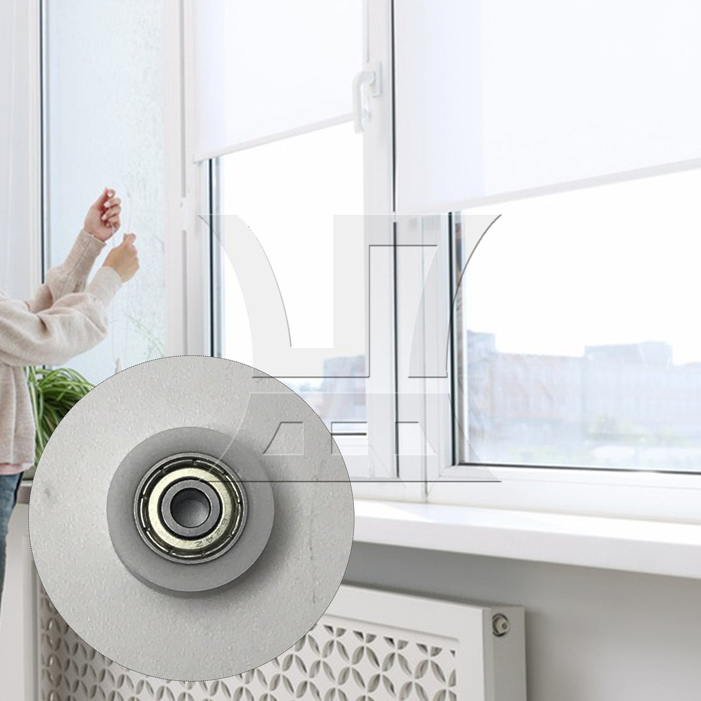 BQLZR U-shape Groove Pulley Wheels Steel Bearing 18mm Diameter 6mm Width