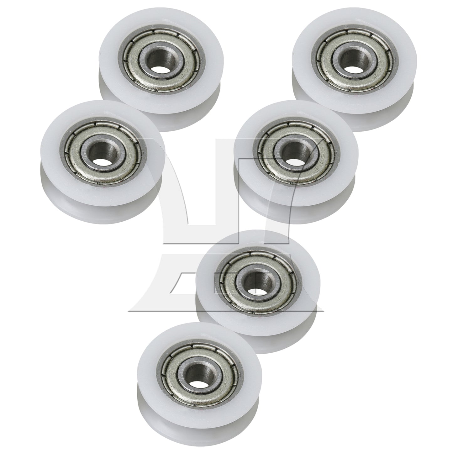BQLZR U-shape Groove Pulley Wheels Steel Bearing 18mm Diameter 6mm Width
