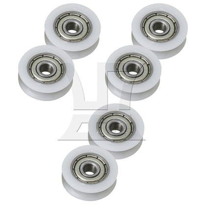 BQLZR U-shape Groove Pulley Wheels Steel Bearing 18mm Diameter 6mm Width