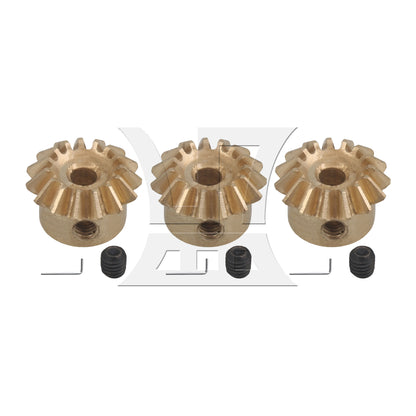 BQLZR 0.8 Module 15T Brass Bevel Gear Hardware with Wrench & Screws