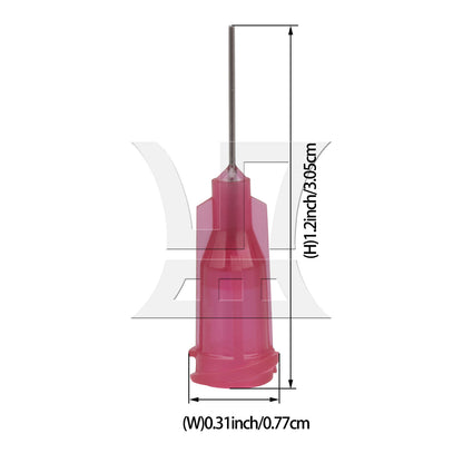 BQLZR 200 Pieces Red Dispensing Blunt Tool 1/2" For Liquid Dispenser Adhesive Glue
